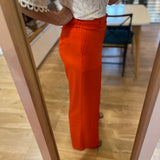 Pantalon fluide coupe évasée Nelsan - Tangerine tango - FABIENNE CHAPOT