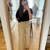 Pantalon fluide paperbag à rayures Valence - Milos - DES PETITS HAUTS