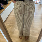 Pantalon fluide paperbag à rayures Valence - Milos - DES PETITS HAUTS