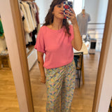 Pantalon large fleuri en coton Totemus - Berty - DES PETITS HAUTS
