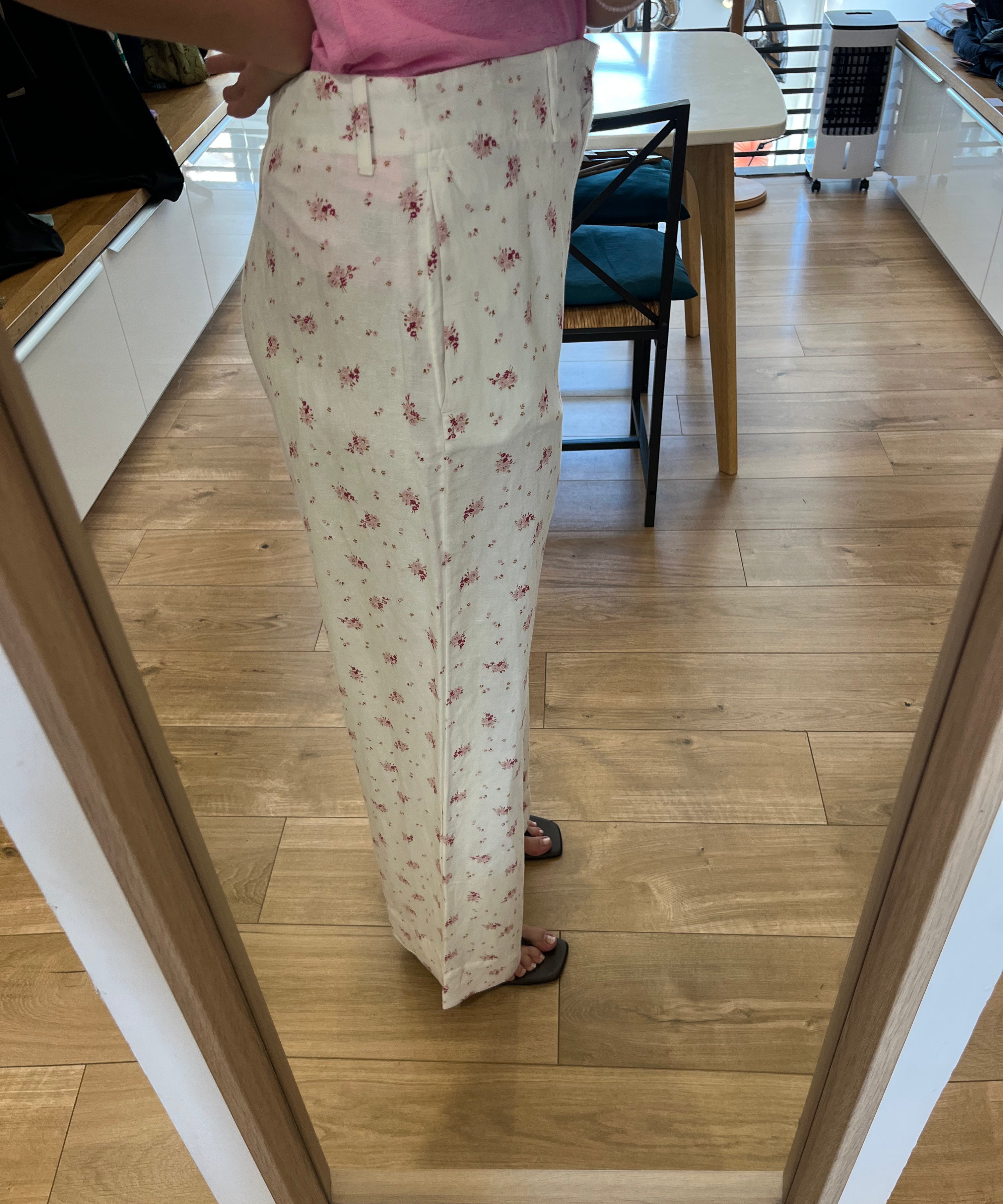 Pantalon large fleuri taille haute Tiffaine - Alizée - DES PETITS HAUTS