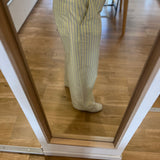 Pantalon large rayé en coton doux Totem - Cocon jaune - DES PETITS HAUTS