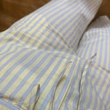 Pantalon large rayé en coton doux Totem - Cocon jaune - DES PETITS HAUTS