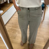 Pantalon large rétro à carreaux Ugueta - Vichy - DES PETITS HAUTS