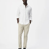 Pantalon chino slim pour homme MV22123 - Mastic gris - IKKS MEN