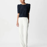 Pantalon de tailleur flare de cérémonie B322175 - Ecru - IKKS WOMEN