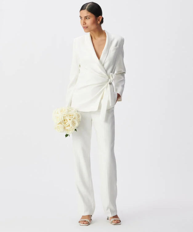 Pantalon de tailleur flare de cérémonie B322175 - Ecru - IKKS WOMEN