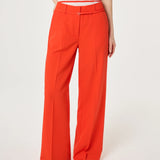 Pantalon fluide coupe évasée Nelsan - Tangerine tango - FABIENNE CHAPOT