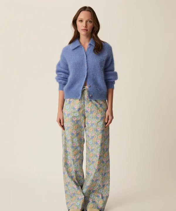 Pantalon large fleuri en coton Totemus - Berty - DES PETITS HAUTS