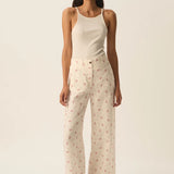Pantalon large fleuri taille haute Tiffaine - Alizée - DES PETITS HAUTS