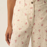Pantalon large fleuri taille haute Tiffaine - Alizée - DES PETITS HAUTS