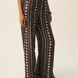 Pantalon large fluide imprimé Spinoza - Seashell - DES PETITS HAUTS
