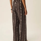 Pantalon large fluide imprimé Spinoza - Seashell - DES PETITS HAUTS