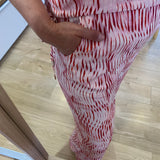 Pantalon large rayé Jazz - Rose - SUNCOO