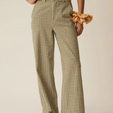 Pantalon large rétro à carreaux Ugueta - Vichy - DES PETITS HAUTS