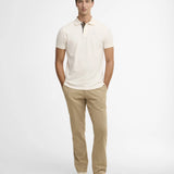 Pantalon tailleur en lin mélangé - Beige - BARBOUR HOMME