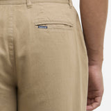 Pantalon tailleur en lin mélangé - Beige - BARBOUR HOMME