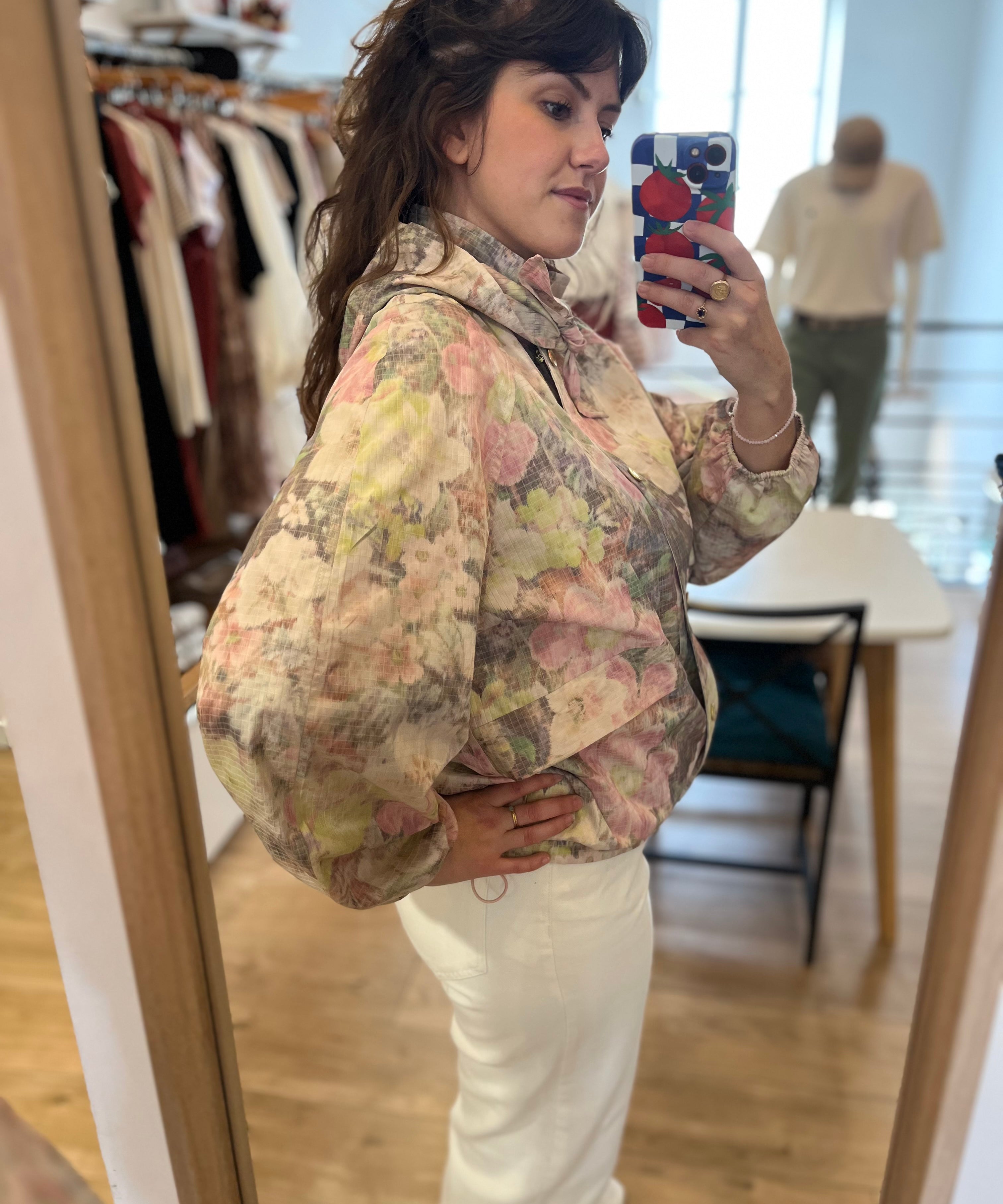 Parka légère imprimé fleurie coupe raglan Ylang - Bouquet - DES PETITS HAUTS