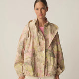 Parka légère imprimé fleurie coupe raglan Ylang - Bouquet - DES PETITS HAUTS