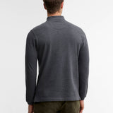 Vue de dos du polo manches longues Essentiel gris ardoise Barbour