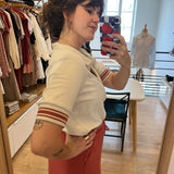 Polo en maille côtelée Planci - Beige clair - SUN VALLEY FEMME