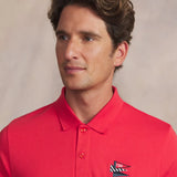 Polo ajusté à manches courtes Andropol - Hibiscus - TBS HOMME