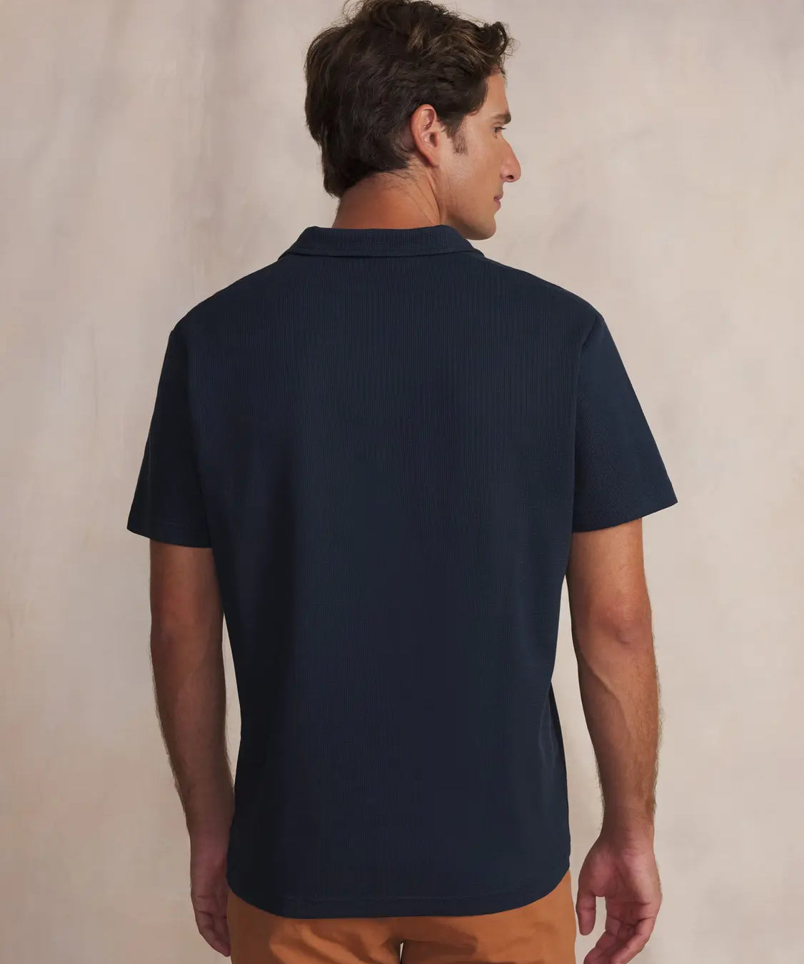 Polo ajusté en pur coton Wallypol - Marine - TBS HOMME