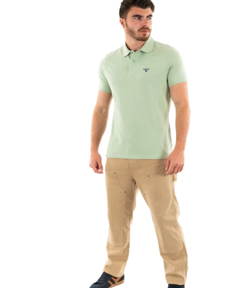 Polo en coton piqué Lightweight - Vert pomme - BARBOUR HOMME