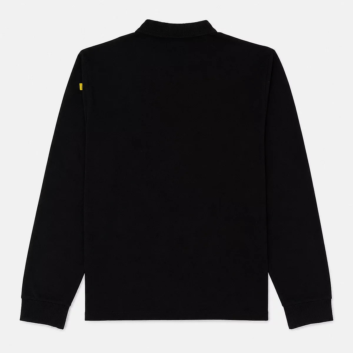 Vue de dos du polo noir manches longues SUN VALLEY HOMME Bericha avec détail étiquette