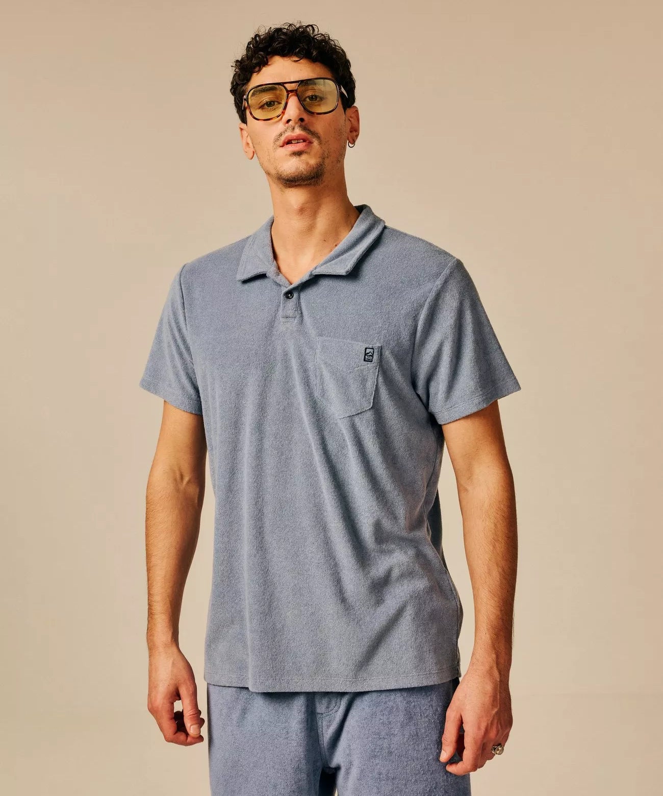 Polo en maille éponge Brodis - SUN VALLEY HOMME
