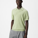 Polo manches courte en maille pour homme M314123 - Vert smoke - IKKS MEN