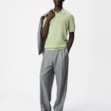 Polo manches courte en maille pour homme M314123 - Vert smoke - IKKS MEN