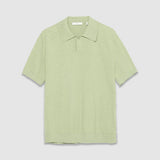 Polo manches courte en maille pour homme M314123 - Vert smoke - IKKS MEN