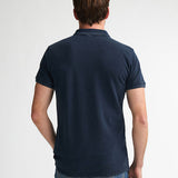 Polo manches courtes en coton léger - Marine - PETROL INDUSTRIES HOMME