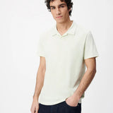 Polo texturé en maille flammée pour homme M314003 - Amande - IKKS MEN