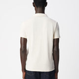 Polo texturé en maille flammée pour homme M314003 - Ivoire - IKKS MEN