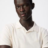 Polo texturé en maille flammée pour homme M314003 - Ivoire - IKKS MEN