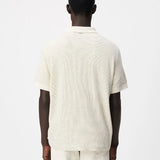 Polo tricoté à fines rayures pour homme M314083 - Naturel - IKKS MEN