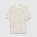 Polo tricoté à fines rayures pour homme M314083 - Naturel - IKKS MEN