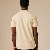 Polo uni en coton à col tunisien Bonney - SUN VALLEY HOMME