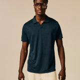 Polo uni en coton à col tunisien Bonney - SUN VALLEY HOMME