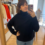 Pull col roulé Aramis - Marine - DES PETITS HAUTS