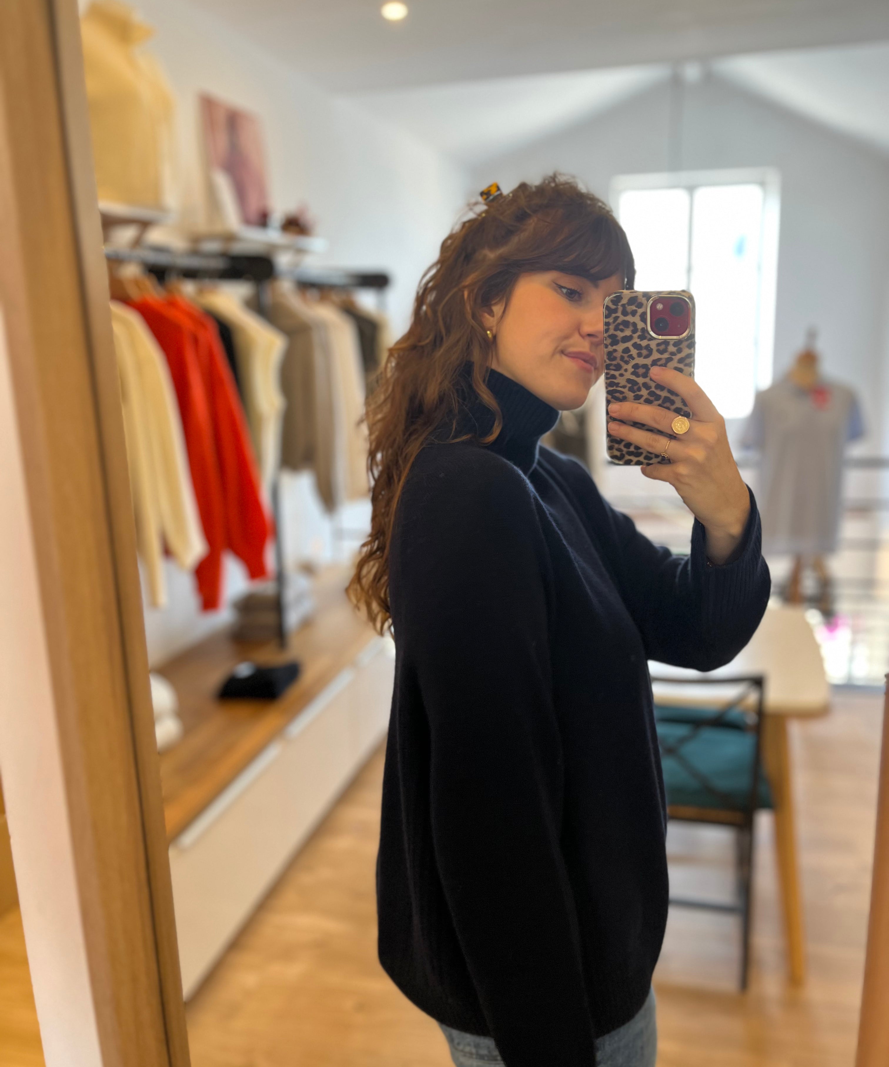 Pull col roulé Aramis - Marine - DES PETITS HAUTS