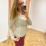 Pull en maille Vichamblin - Beige - VILA