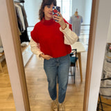 Pull oversize Alize - Rouge - DES PETITS HAUTS