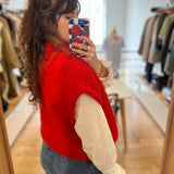Pull oversize Alize - Rouge - DES PETITS HAUTS