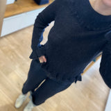 Pull volanté Denise - Marine - DES PETITS HAUTS
