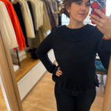 Pull volanté Denise - Marine - DES PETITS HAUTS