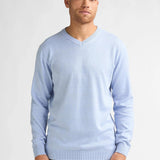 Pull basique col V en maille Whitefish - PETROL INDUSTRIES
