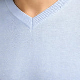 Pull basique col V en maille Whitefish - PETROL INDUSTRIES